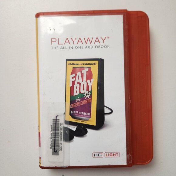 Fat Boy vs. the Cheerleaders by Geoff Herbach Playaway Audiobook, Former Library - Picture 1 of 7